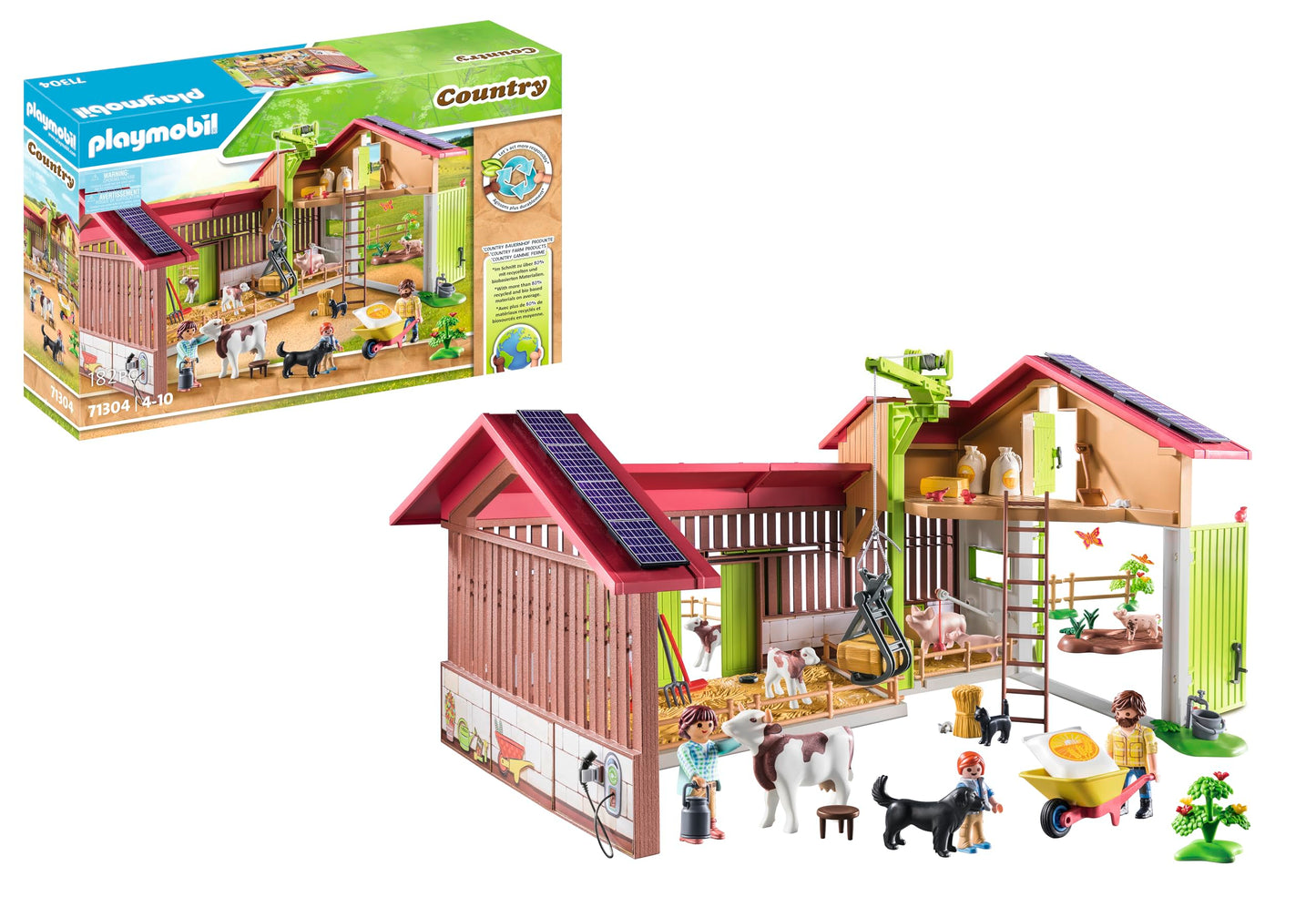 PLAYMOBIL Country 71441 Gemütliches Bauwagencafé, spielerisches Lernen mit liebevoll gestaltetem Bauwagen, detailreicher Austattung und einem Gänseteich, nachhaltiges Spielzeug für Kinder ab 4 Jahren
