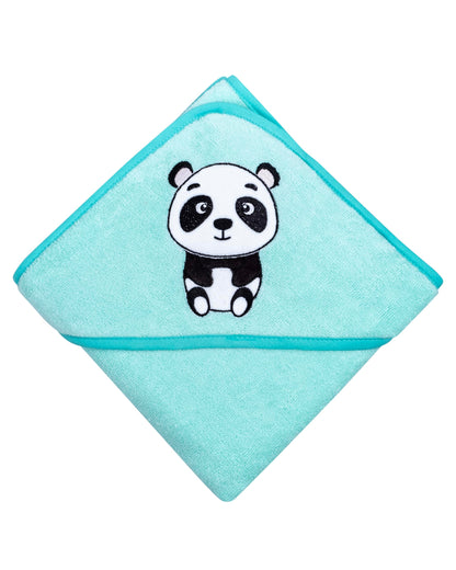 LAYNENBURG Premium Kapuzenhandtuch Baby - Badehandtuch aus 100% Baumwolle - Oeko TEX - Handtuch mit Kapuze für Neugeborene & Kinder - Badetuch, Babyhandtuch Mädchen, Jungen (Waschbär 80 x 80cm)