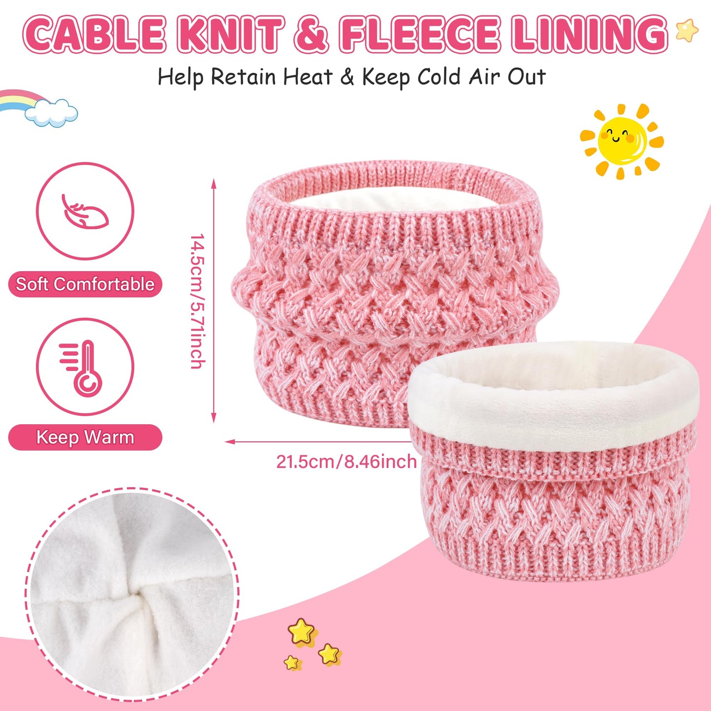 Kinder Winter Hut Loop Schal Touchscreen Handschuhe Set 2 3 4 5 6 7 Jahre Kleinkind Winter Hut Beanie Tube Schal Gestrickte Pom Hüte Geschenk Mädchen Jungen