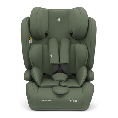 KikkaBoo i-Pass, Kindersitz 9–36 kg, Gruppe 1/2/3 Auto Kindersitz für Kinder 76–150 cm (15 Monate – 12 Jahre), i-Size, 13-fach verstellbare Kopfstütze, Schwarz - Meloni2