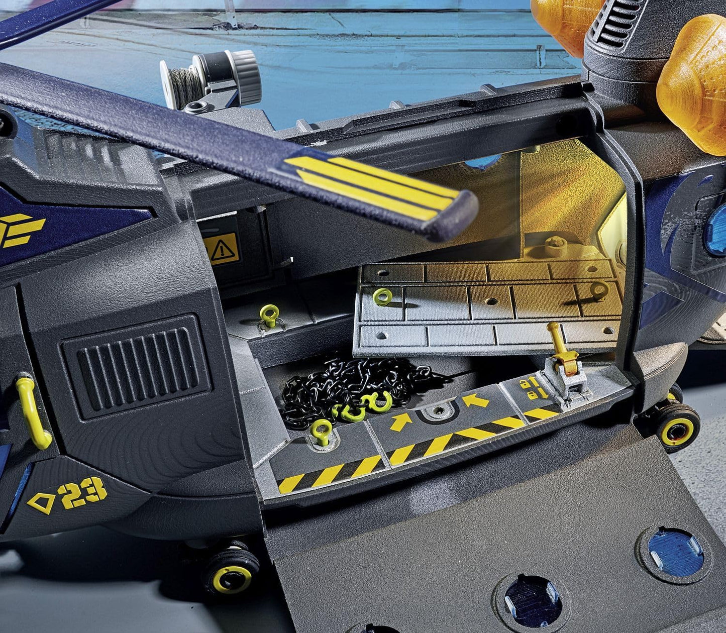 PLAYMOBIL City Action 71149 SWAT-Rettungshelikopter, detailreicher SWAT-Rettungshelikopter mit Licht- und Soundmodul, Spielzeug für Kinder ab 5 Jahren