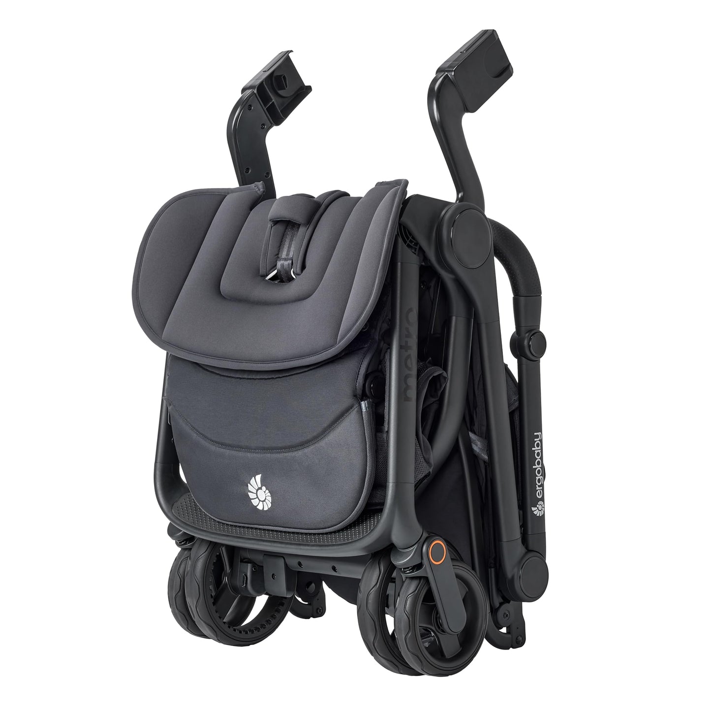 Ergobaby Metro3 Kinderwagen Buggy mit Liegefunktion, Baby-Buggy ab Geburt bis 22kg (0-4 Jahre), Zusammenklappbar und Autositz Kompatibel, höhenverstellbarer Griff, ergonomischer Sitz, Graphite Grey