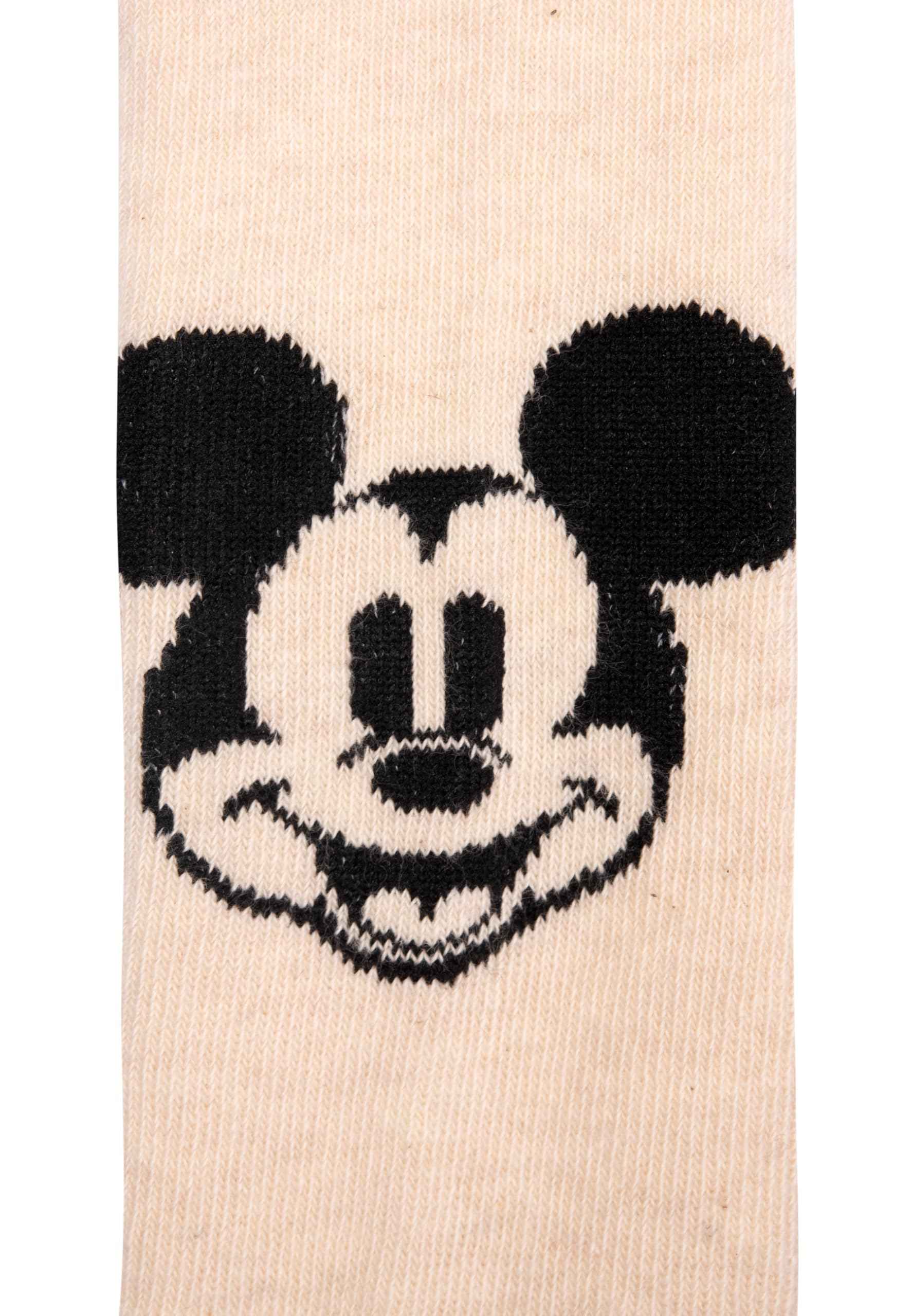 United Labels Disney Mickey Mouse Baby Tights for Boys and Girls - Baby Tights Baby Clothing Brown Light Green (Pack of 3)