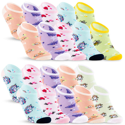 10 pairs of children's sneaker socks boys &amp; girls cotton children's socks 