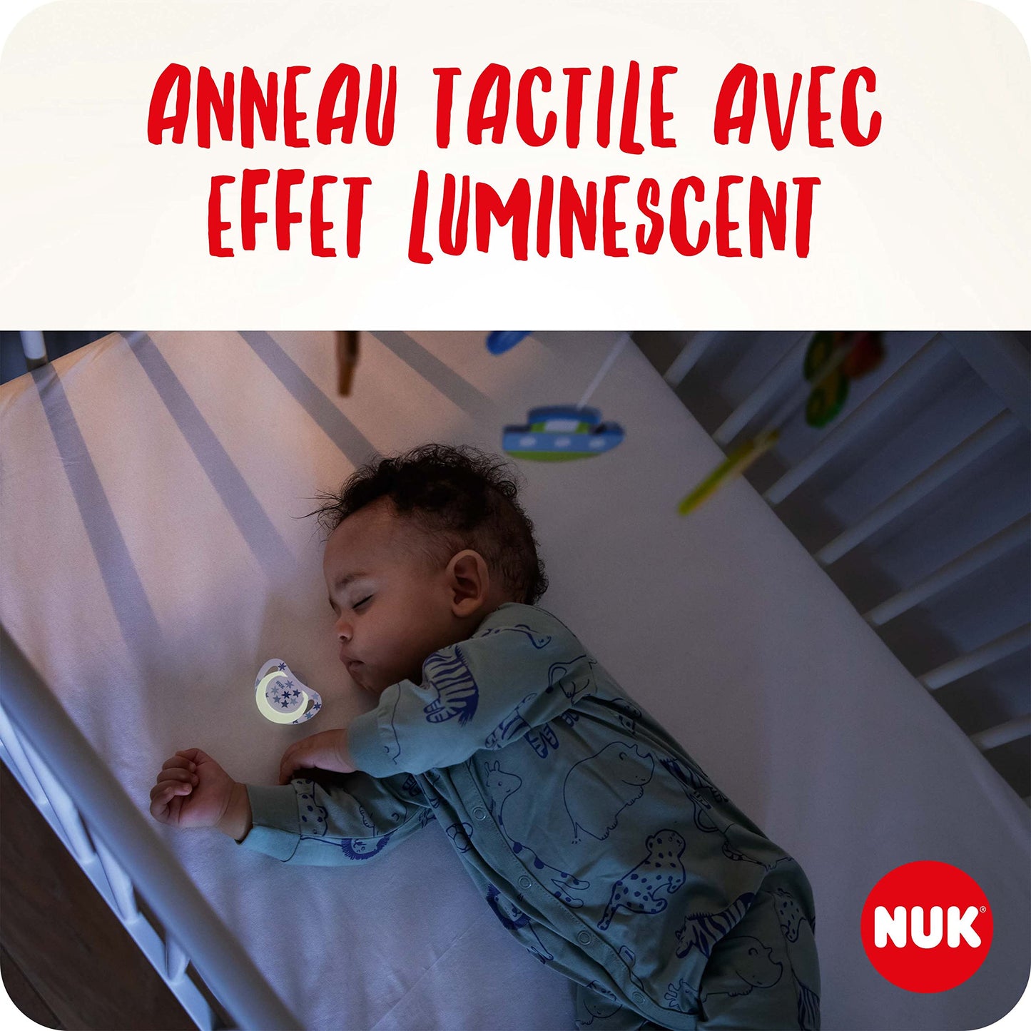 NUK Star Night & Day Baby Schnuller | 0-6 Monate | im Dunkeln leuchtend | BPA-freies Silikon | Koala blau | 2 Stück