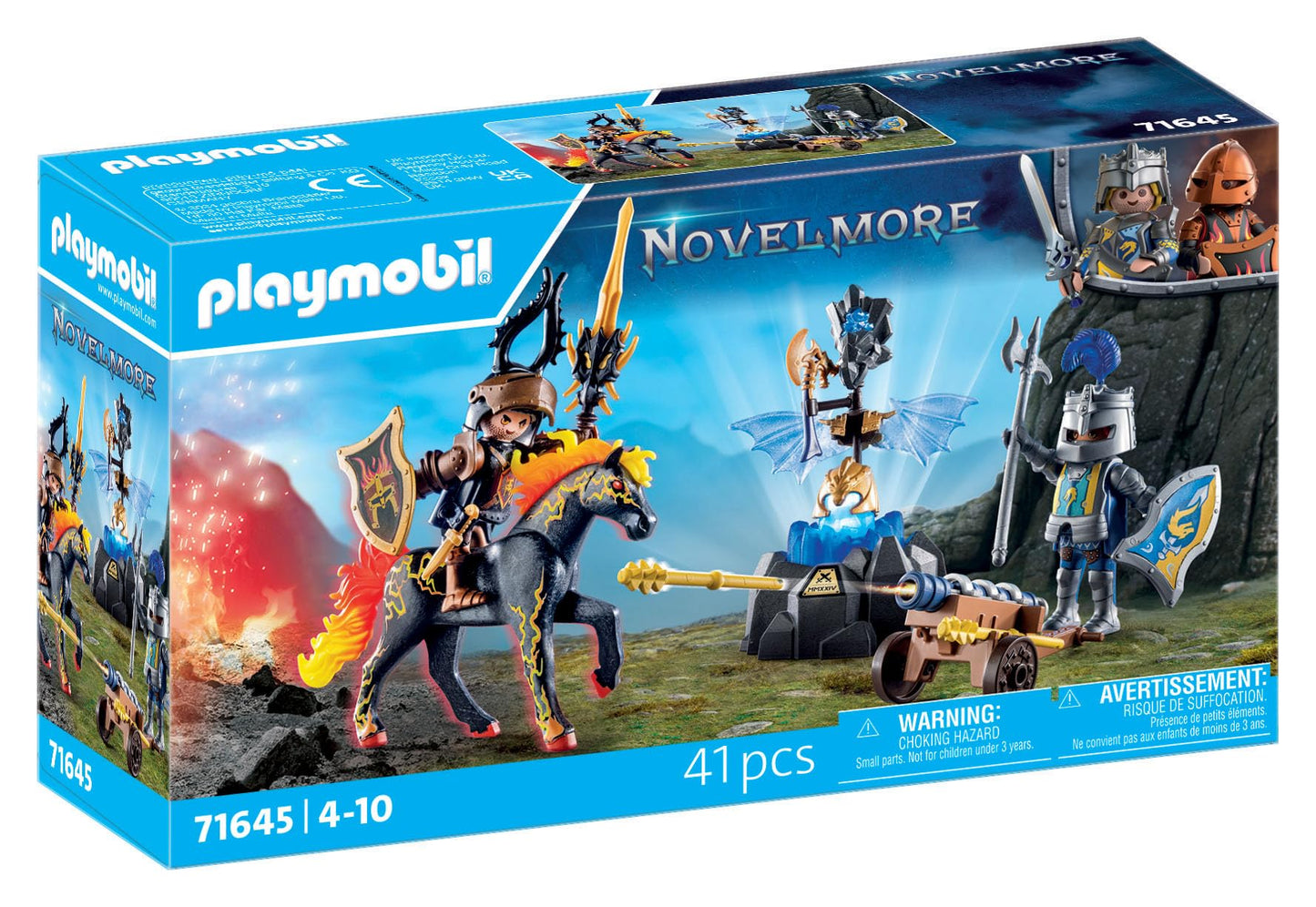 PLAYMOBIL Novelmore 71642 Arwynns Castle, Knight's Castle, Includes Three Knights and Numerous Accessories for Realistic Battles, Action-packed Toy for Children from 4 Years