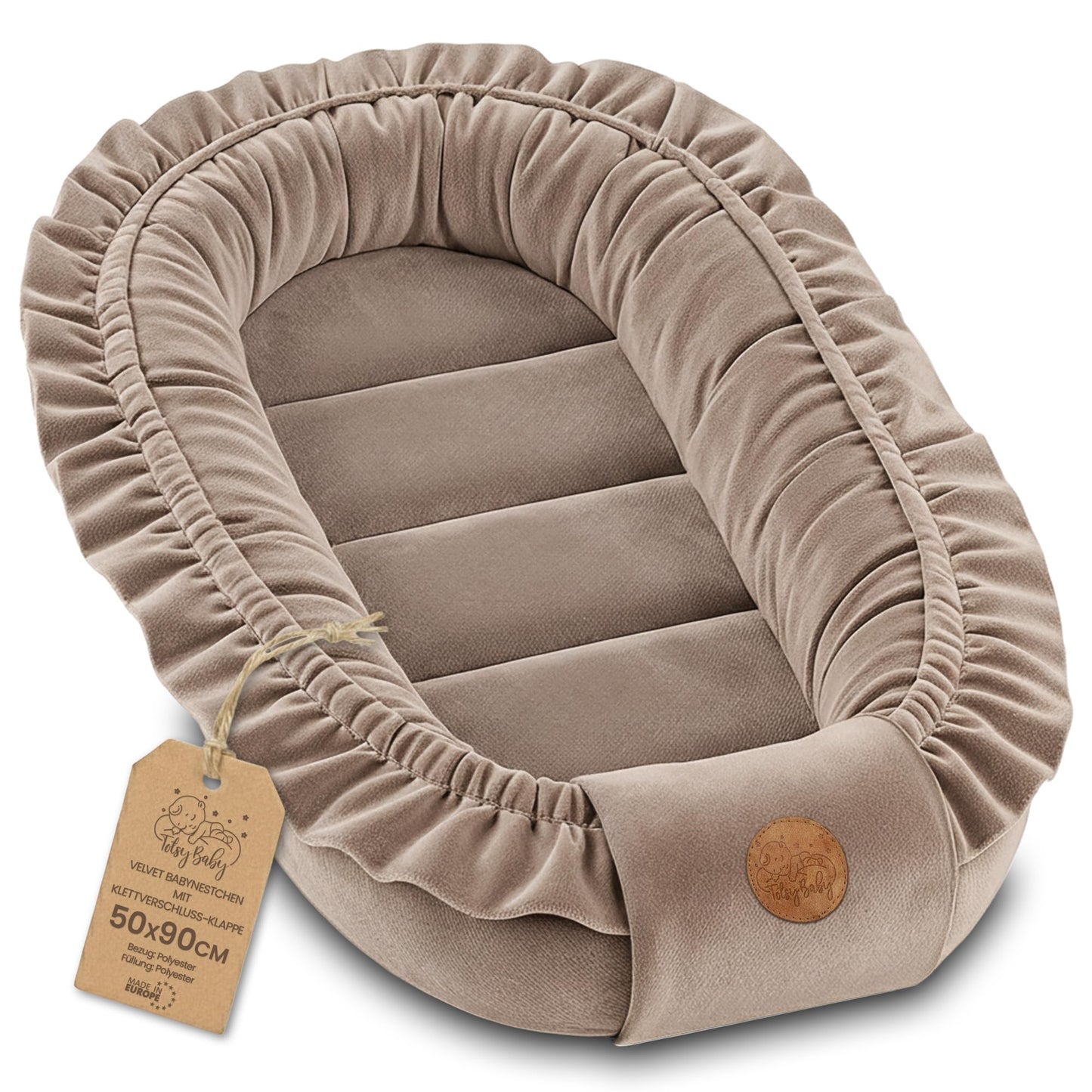 Nestchen Baby - Babynestchen Neugeborene Minky Babynest für Kinderbett Vielseitiges tragbar Nest kuschelnest zubehör für babybett warm Winter coccon Teddybären