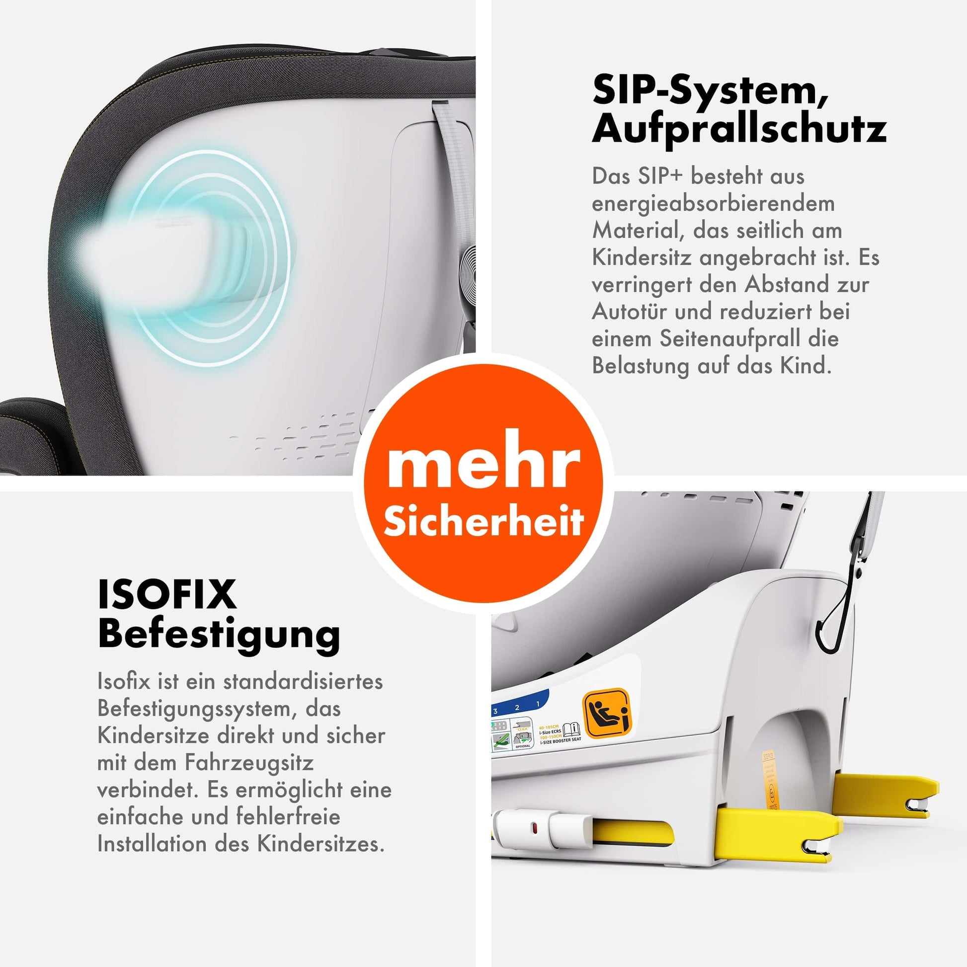 Daliya® Kindersitz ROTAZIONE | I-SIZE 40-150 cm | 8 Pos. | Isofix | (SIP) | Top Tether | 360° | 5 Punkt Gurt | Gruppe 0+ / I/II/III 0-36 KG | Neueste Zulassungs UN ECE Reg. 129 (Beige) - Meloni2
