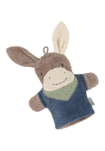 Sterntaler Spiel-Waschhandschuh Bär Ben, Größe: 22 x 24 cm, Mittelgrün
