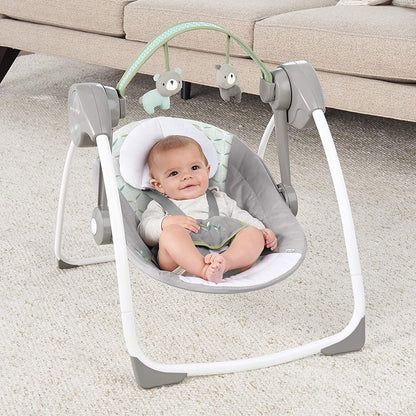Ingenuity, tragbare Babyschaukel, Cuddle lamp - mit Melodien, Zeit- und Schaukeleinstellung