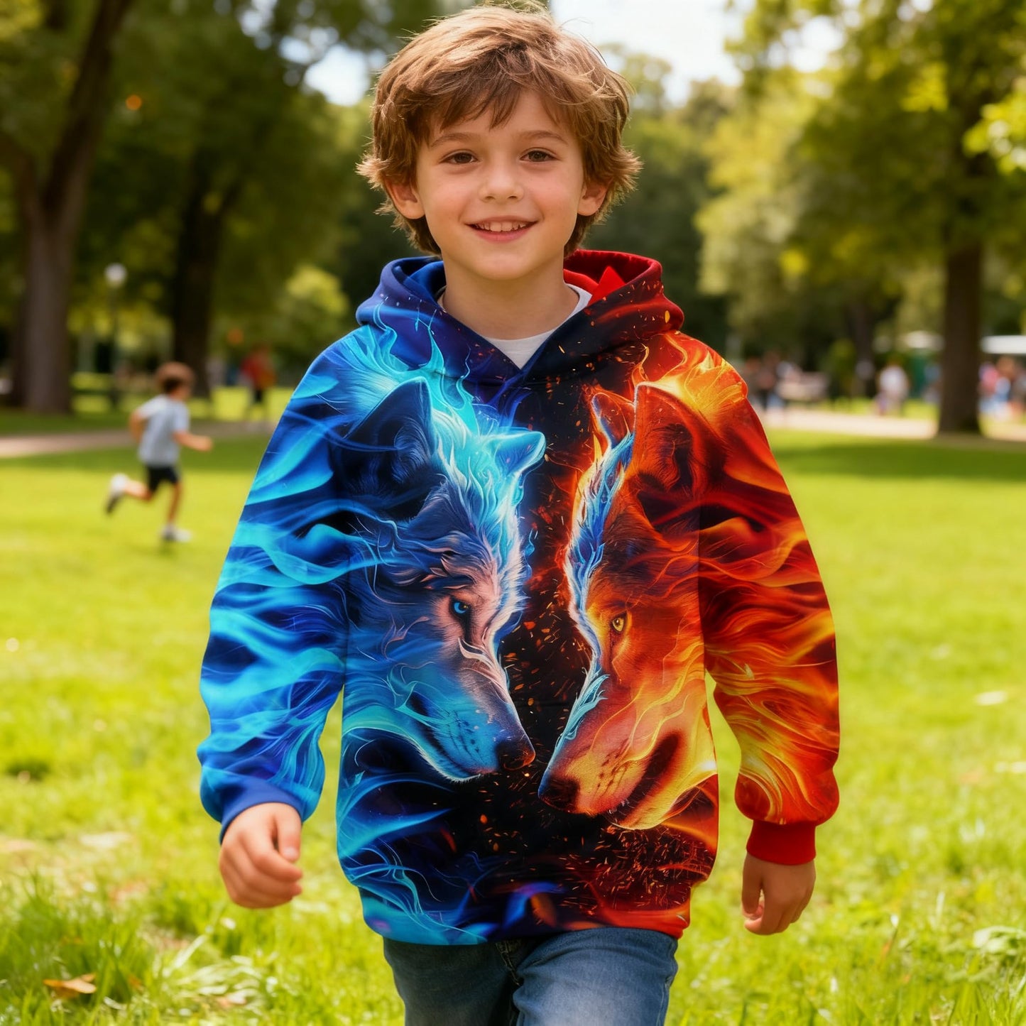 Fanient Children's / Boys' / Girls' Hoodies, 3D Print, Vivid Animal Cartoon Graphic Sweatshirt, Pocket Pullover Hoodie for 6-16 Years 