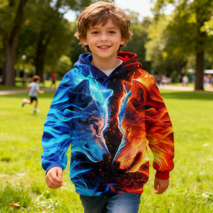 Fanient Children's / Boys' / Girls' Hoodies, 3D Print, Vivid Animal Cartoon Graphic Sweatshirt, Pocket Pullover Hoodie for 6-16 Years 