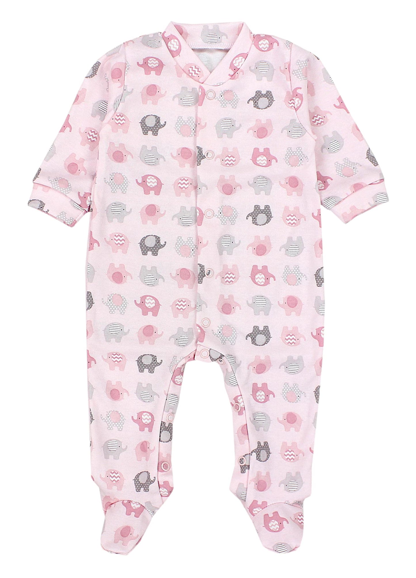 TupTam Baby Mädchen Schlafstrampler mit Fuß 3er Pack