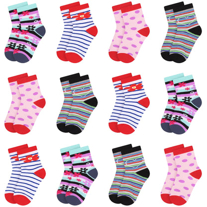 Libella 10/12er Kinder Mädchen Sneaker Socken Kids Füßlinge Sneakersocken bunt 2108VA
