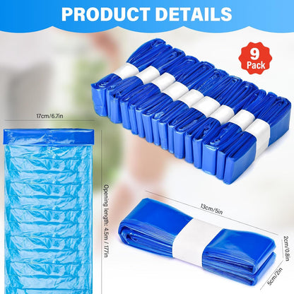 Gigmeta Nappy Bin Refill Cassettes, Pack of 9 Nappy Bin Refill Bags Compatible with AngelCare & Litter Locker & Tommee Tippee Sprout Nappy Bin, Excellent Sealing and Toughness