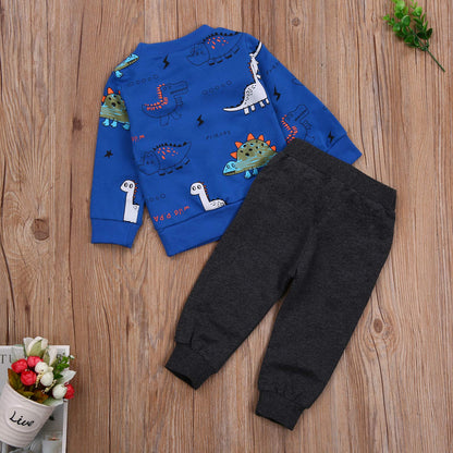 Geagodelia Baby Boys’ Clothing Set with Long Sleeve Top and Trousers