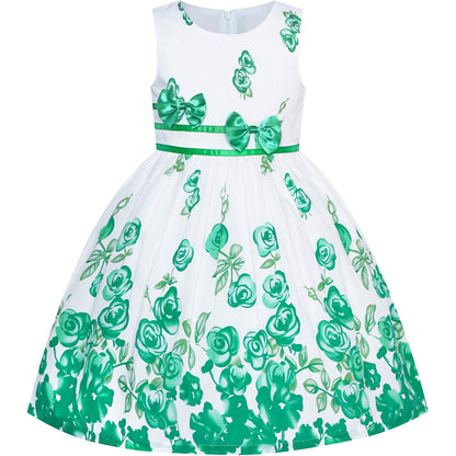 Sunny Fashion Mädchen Kleid Lila Rose Doppelklicken Krawatte Party Kids Trägerkleid Gr. 98-146