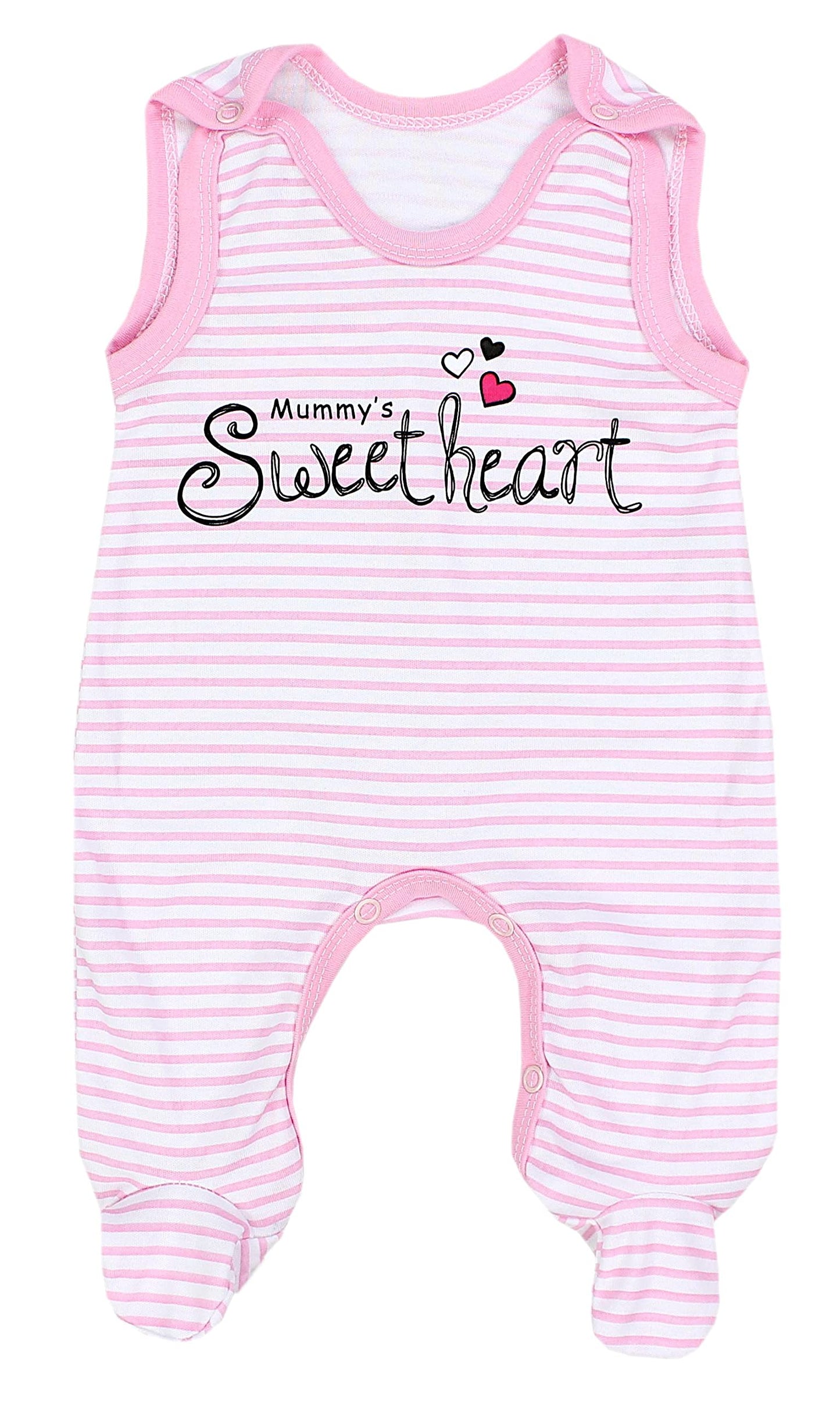 TupTam Baby Unisex Strampler Set mit bedrucktem Spruch, 2er-Pack