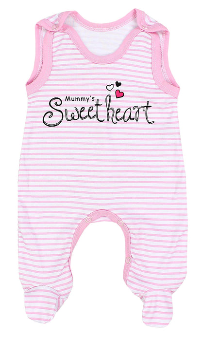 TupTam Baby Unisex Strampler Set mit bedrucktem Spruch, 2er-Pack