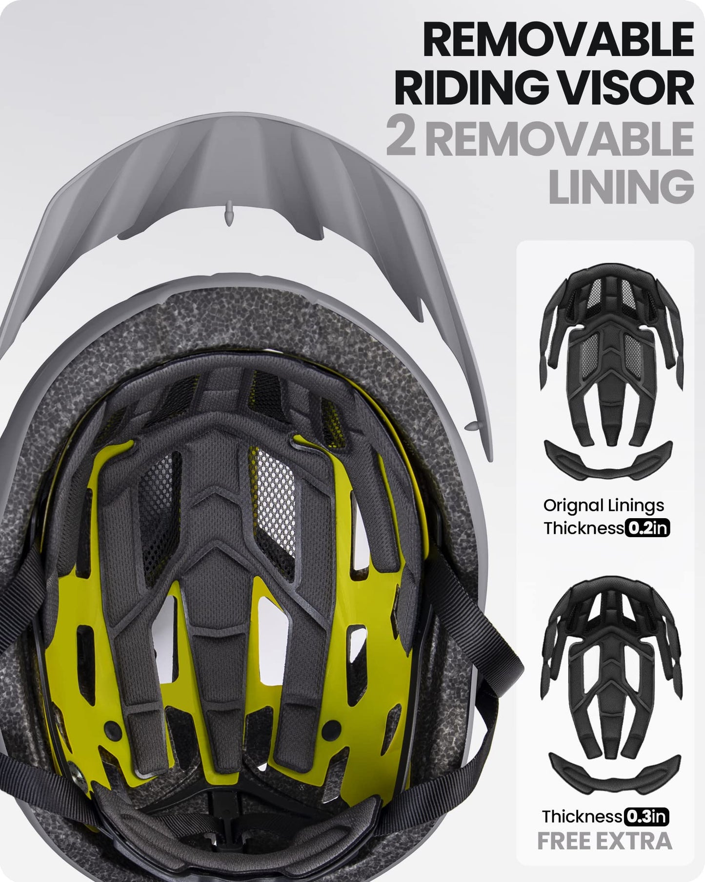 OutdoorMaster MIPS Fahrradhelm - Zwei herausnehmbare Innenfutter & Belüftung in Multi-Environment - Fahrradhelm in Mountain, Autobahn für Jugendliche & Erwachsene