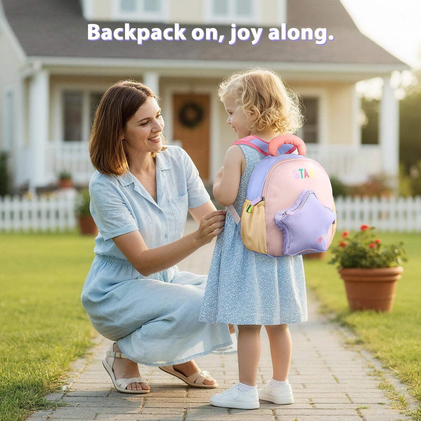Kinderrucksack Mädchen 30cm Rucksack Kleinkind Kinderrucksack für 2-4 Jahre Kinder kindergartenrucksack Mini Tagesrucksack Reisetasche - Rosa Erdbeere