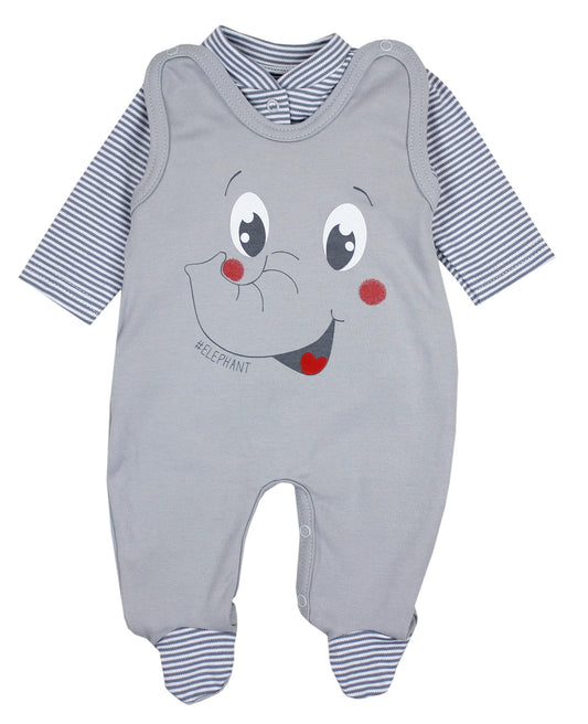 TupTam Baby Unisex Strampler Set mit bedrucktem Spruch, 2er-Pack