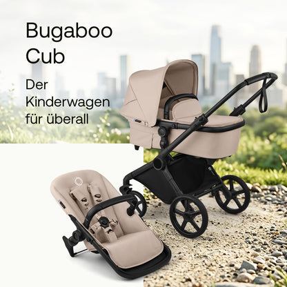 Bugaboo Cub All-Terrain Kinderwagen für Neugeborene und Kleinkinder