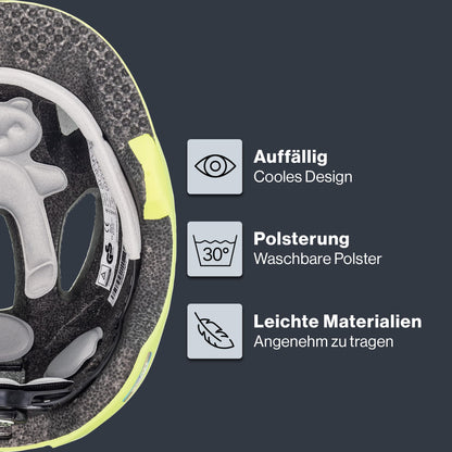 uvex oyo - leichter Fahrradhelm für Kinder - individuelle Größenanpassung - erweiterbar mit LED-Licht