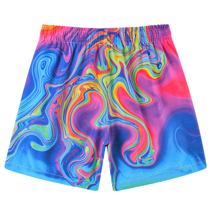 Fanient Badehose Jungen Schwimmshorts - 2 in 1 Badeshorts mit Kompression Liner für optimalen Komfort