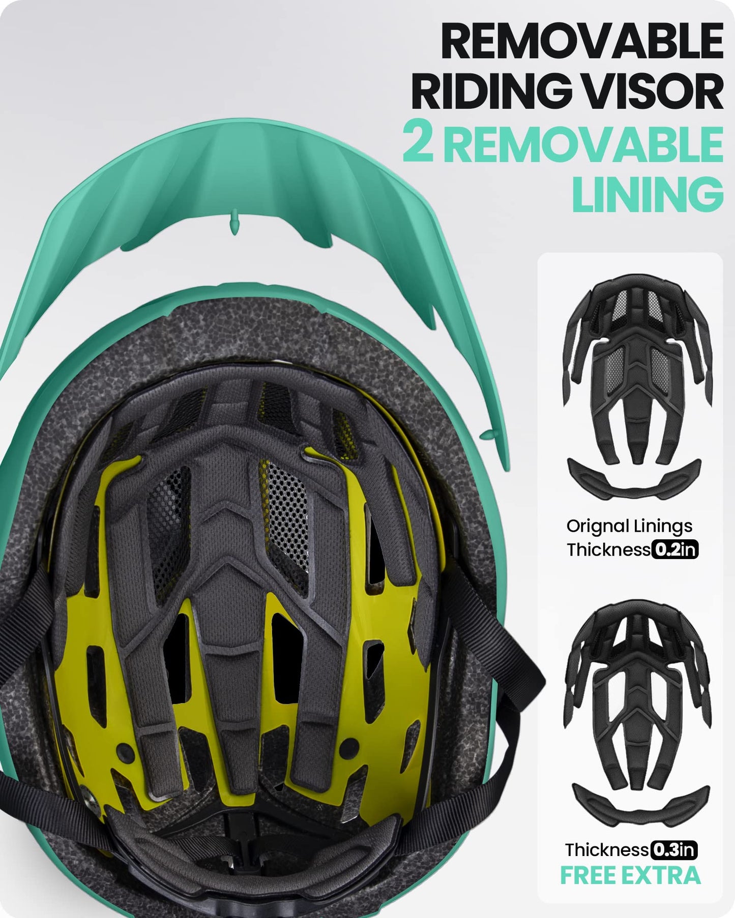 OutdoorMaster MIPS Fahrradhelm - Zwei herausnehmbare Innenfutter & Belüftung in Multi-Environment - Fahrradhelm in Mountain, Autobahn für Jugendliche & Erwachsene