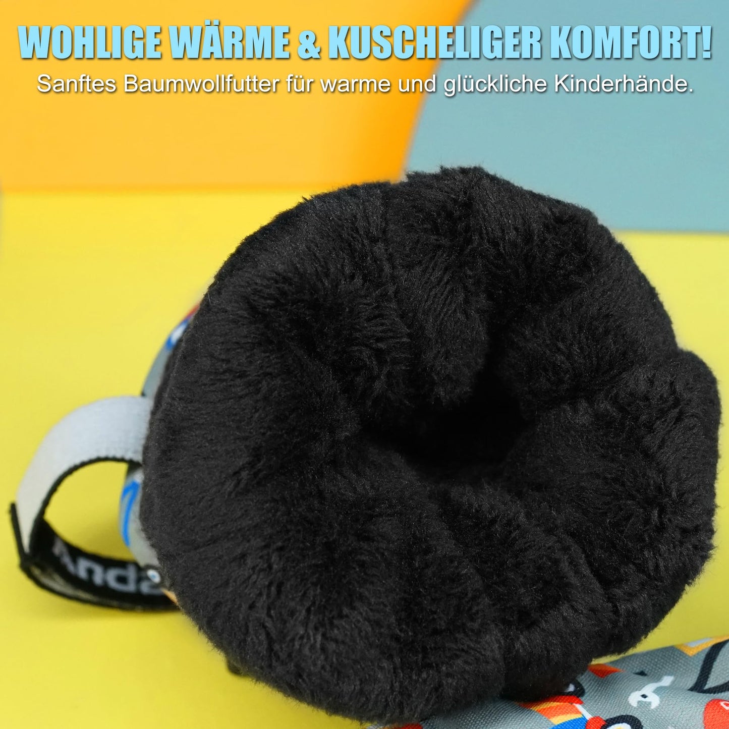 Andake Children's gloves, windproof, waterproof, warm winter gloves, skiing, outdoor sports, riding gloves, boys and girls