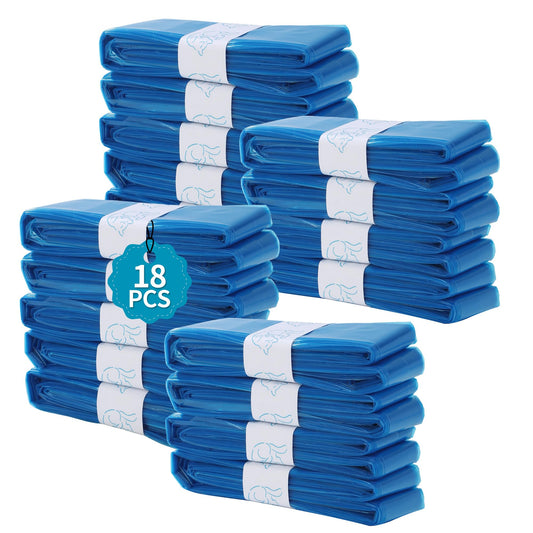 Pack of 18 Refill Film Nappy Bin, Nappy Bin Refill Cassettes, for Angelcare Refill Cassettes, for Spross Refill Cassettes, for Tommy Tipee Filling Box, 4.5 m Nappy Bin, Odour-Proof