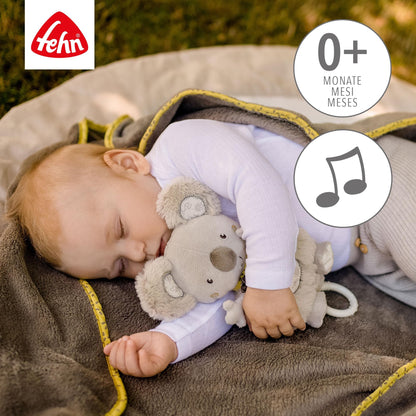 Fehn 154566 Music clock star - catch-up music box with removable playground for hanging on bed, stroller or baby bowl, for babies and toddlers from 0+ months, star, babylove, about 20cm