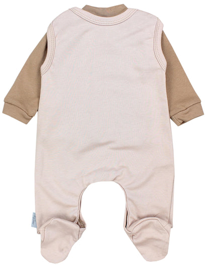 TupTam Baby Unisex Strampler Set mit bedrucktem Spruch, 2er-Pack