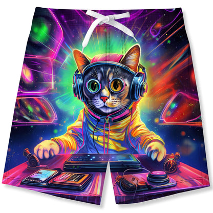 Fanient Badehose für Jungen lustige 3D Gedruckt Grafik Schnelltrocknend Beachwear Sport Laufen Badebekleidung Boardshorts