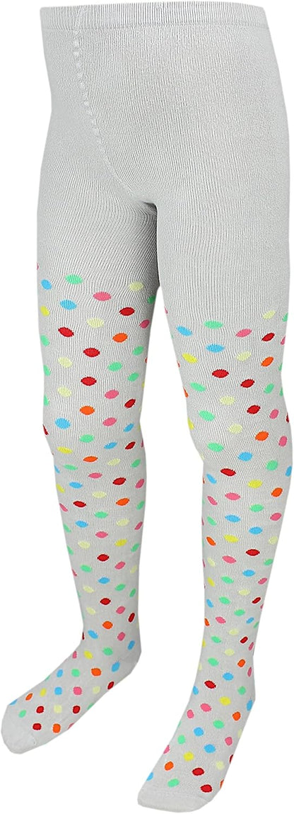 TupTam, Girls' Knitted Tights, Colourful Pattern, Pack of 6