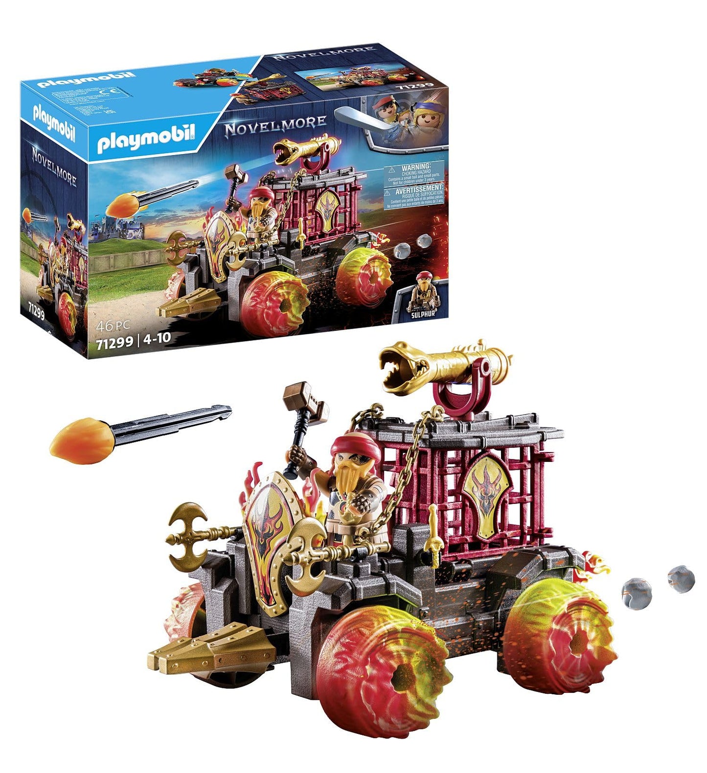 PLAYMOBIL Novelmore 71642 Arwynns Castle, Knight's Castle, Includes Three Knights and Numerous Accessories for Realistic Battles, Action-packed Toy for Children from 4 Years