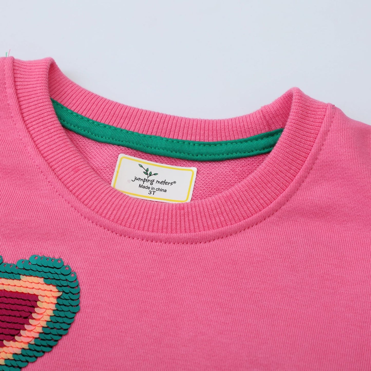 CM-Kid Girls' Long-Sleeved Sweatshirt, Children's Shirts, Cotton, Warm Tops, 1-7 Years, Size 92-122
