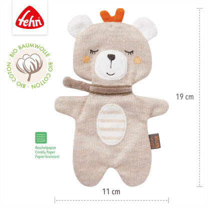 Fehn Knister Seestern – Activity Baby Raschel Spielzeug zum Greifen und Spielen - Activity-Rascheltier Babyspielzeug - Motorikspielzeug & Knisterspielzeug für Babys und Kleinkinder ab 0+ Monaten