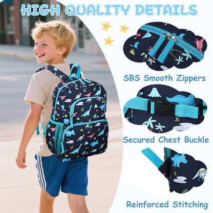 Kinderrucksack für Mädchen 5–8 Jahre, 12L Leichter & Wasserabweisender mit Brustgurt, Perfekt für Vorschule & Grundschule，Regenbogen