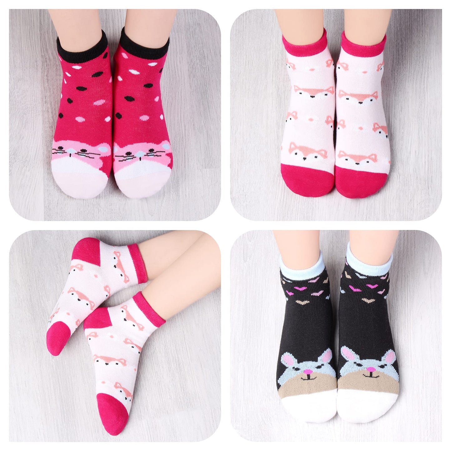 Libella 10/12er Kinder Mädchen Sneaker Socken Kids Füßlinge Sneakersocken bunt 2108VA