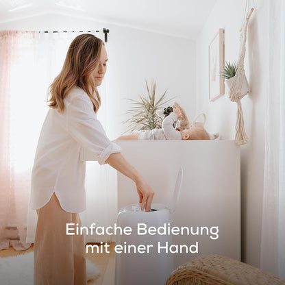 Angelcare Original Dress-Up XL Windeleimer, 5 x weniger Folienverbrauch, Umweltfreundlicheres System mit 1 Nachfüllkassette