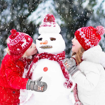 CUINIUNAID Fausthandschuhe Kinder Fäustlinge Kinder Wasserdicht Warm Fleece Weihnachten Kinder Thermohandschuhe für 1-9 Jahre Winterhandschuhe Kinder Schneehandschuhe Kinder Ski Handschuhe
