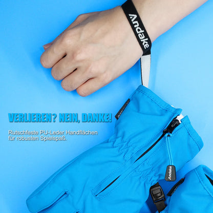 Andake Children's gloves, windproof, waterproof, warm winter gloves, skiing, outdoor sports, riding gloves, boys and girls