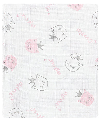 TupTam Baby Mullwindeln Spucktücher 70x80 5er / 10er Pack, Farbe: Mädchen 5, Anzahl der Teile:: 5er Pack
