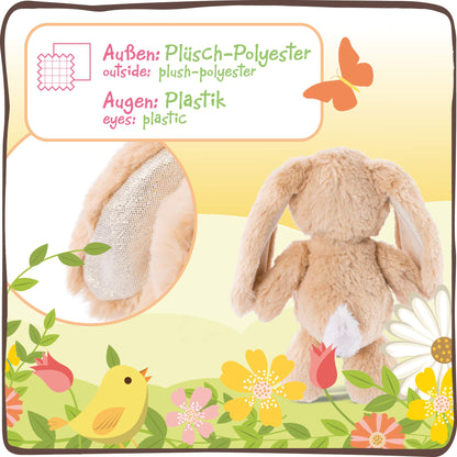 NICI 46333 Kuscheltier Hase Hellbraun 20cm – Plüschtier für Mädchen, Jungen & Babys – Flauschiges Stofftier zum Spielen, Sammeln & Kuscheln – Gemütliches Schmusetier