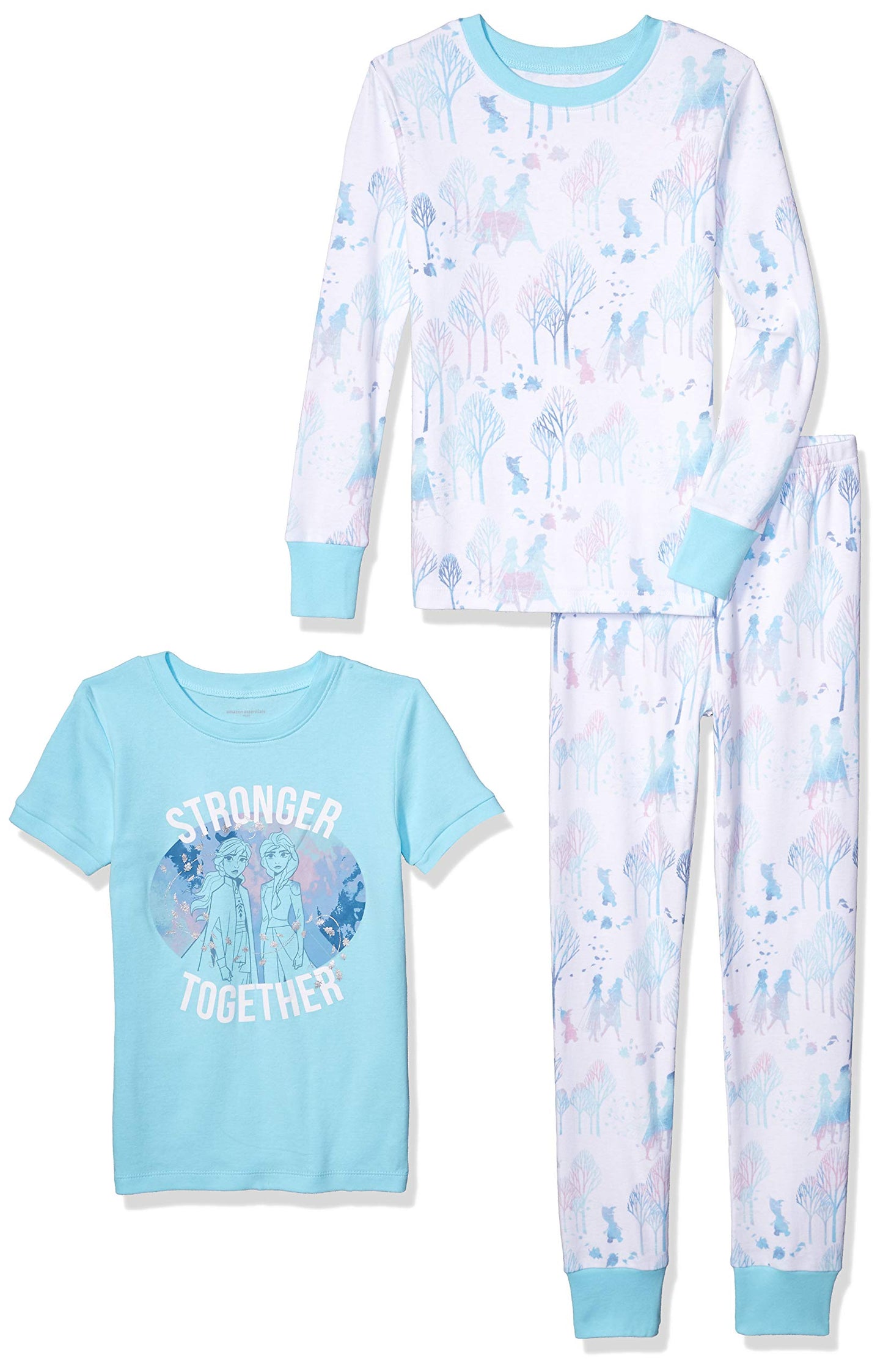 Essentials Disney | Marvel | Star Wars Baby und Mädchen Pyjama-Set, 4-Teilig (Zuvor Spotted Zebra)