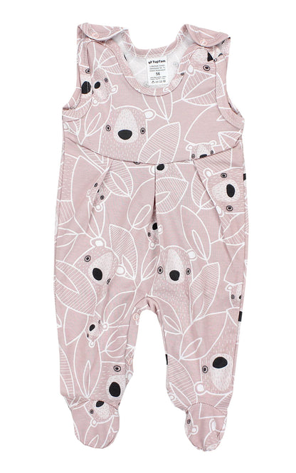TupTam Baby Mädchen Strampler mit Fuß 3er Pack