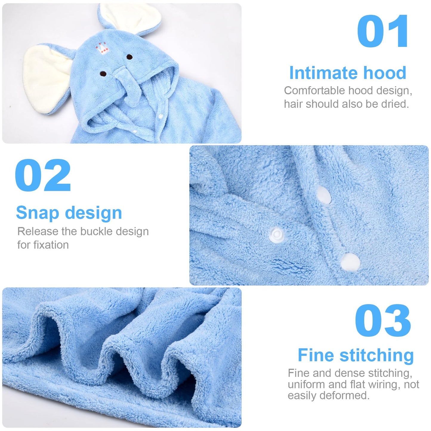 Daelesr Hooded Bath Poncho for Kids, Poncho Towel Toddler New Born Baby Towel 85 x 150cm, Baby Bath Towels for Boys Girls (Green Frog) 