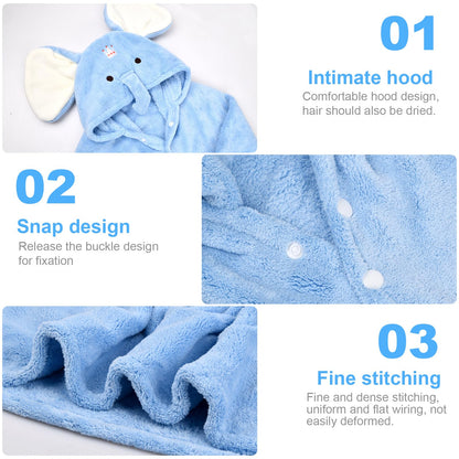 Daelesr Hooded Bath Poncho for Kids, Poncho Towel Toddler New Born Baby Towel 85 x 150cm, Baby Bath Towels for Boys Girls (Green Frog) 